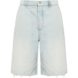 Alexander McQueen, Heren, Korte broeken, Blauw, Maat: XL Denim,