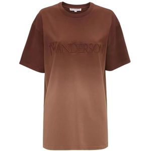 JW Anderson, Dames, Tops, Bruin, Maat: S Katoen,