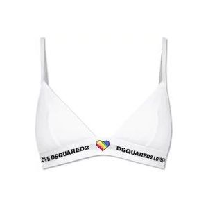 Dsquared2 Beha met logo , White , Dames , Maat: S