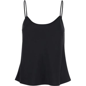 Plain, Dames, Tops, Zwart, Maat: XS Satijn,