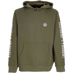 Element, Heren, Sweatshirts & Hoodies, Groen, Maat: S Katoen,