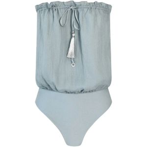 Hanne Bloch, Dames, Badkleding, Blauw, Maat: M Zijde,