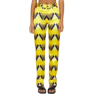 Meryll Rogge, Dames, Broeken, Geel, Maat: 3XS Katoen,