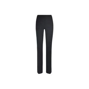 Pinko Elegante Zwarte Broek met Hoge Taille en Uitlopende Pijpen , Black , Dames , Maat: XL
