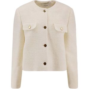 Lardini, Dames, Jassen, Wit, Maat: XS Leer,