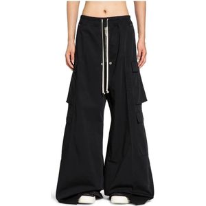 Rick Owens, Heren, Broeken, Zwart, Maat: M Katoen,