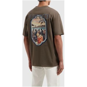 Pure Path, Heren, Tops, Bruin, Maat: S Katoen,