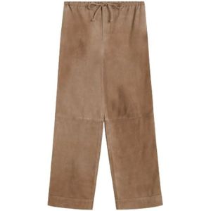 By Malene Birger, Dames, Broeken, Bruin, Maat: S Suède,