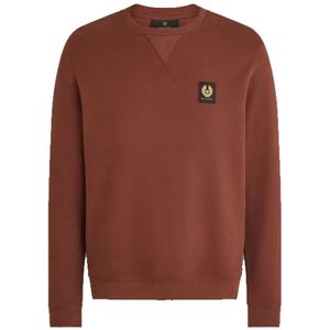 Belstaff, Heren, Sweatshirts & Hoodies, Bruin, Maat: S Katoen,