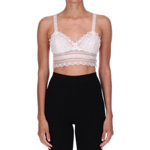 Ermanno Scervino, Dames, Tops, Wit, Maat: XS Katoen,