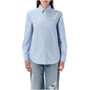 Polo Ralph Lauren, Dames, Blouses & Shirts, Blauw, Maat: L Katoen,