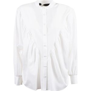 Federica Tosi, Dames, Blouses & Shirts, Wit, Maat: S