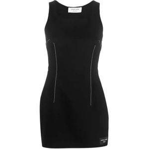 Marine Serre, Dames, Jurken, Zwart, Maat: M Wol,