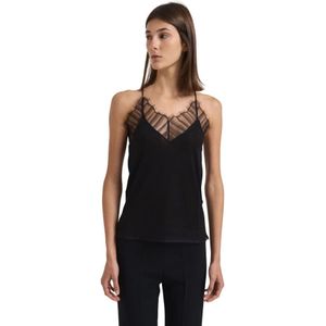 Iro, Dames, Tops, Zwart, Maat: S Zijde,