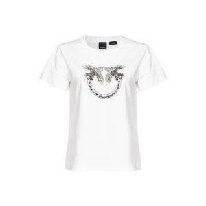 Pinko T-Hemden , White , Dames , Maat: M