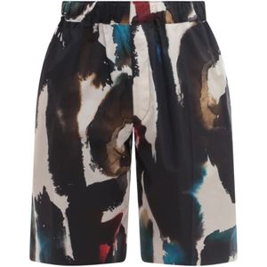 Alexander McQueen, Heren, Korte broeken, Veelkleurig, Maat: L Katoen,