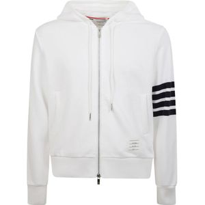 Thom Browne, Heren, Sweatshirts & Hoodies, Wit, Maat: L Katoen,