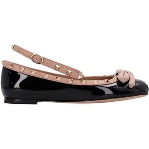 Valentino Garavani - Ballerina Rockstud Flats - Zwart - Dames