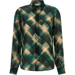 Dries Van Noten, Dames, Blouses & Shirts, Veelkleurig, Maat: XL Viscose,