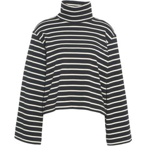 8Pm, Dames, Tops, Zwart, Maat: S