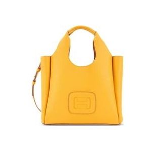 Hogan Feminine H-Bag Collectie in Geel , Yellow , Dames , Maat: ONE Size