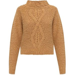 Isabel Marant, Dames, Truien, Beige, Maat: M Zijde,
