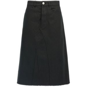 Jil Sander, Dames, Rokken, Zwart, Maat: 2XS Katoen,