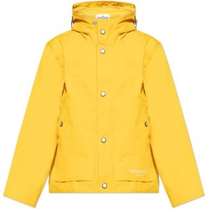 Stone Island, Heren, Jassen, Geel, Maat: L Katoen,
