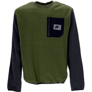 Nike, Heren, Sweatshirts & Hoodies, Groen, Maat: L Fleece,