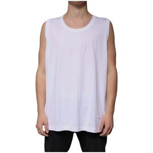 Dolce & Gabbana, Heren, Tops, Wit, Maat: XL Katoen,