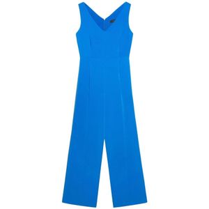 Elena Mirò, Dames, Jumpsuits & Playsuits, Blauw, Maat: 4XL