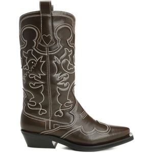 Ganni, Dames, Schoenen, Bruin, Maat: 39 EU