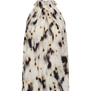 Co'Couture - Abstract Print Haltertop - Veelkleurig - Mouwloos - Dames