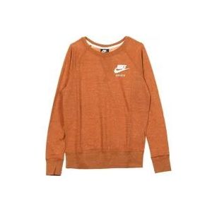 Nike Vintage Crew Longsleeve T-Shirt , Brown , Dames , Maat: S