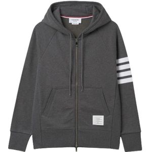 Thom Browne, Heren, Sweatshirts & Hoodies, Grijs, Maat: S Katoen,
