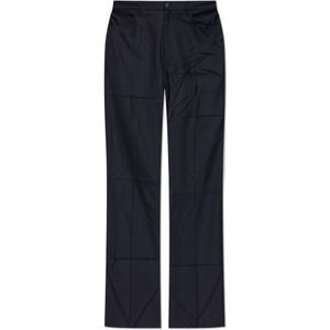 Balenciaga, Heren, Broeken, Blauw, Maat: L Leer,