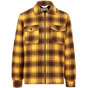 Roy Roger's, Heren, Overhemden, Geel, Maat: L Wol,