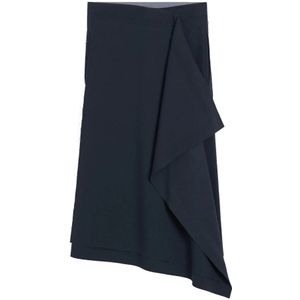 Ami Paris, Dames, Rokken, Grijs, Maat: S Wol,