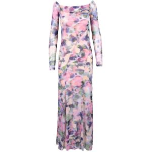 Patrizia Pepe, Dames, Jurken, Veelkleurig, Maat: M Poliester,