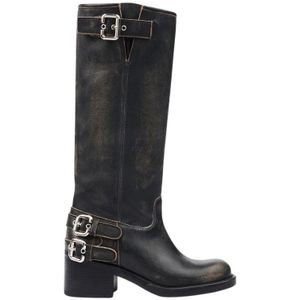 Chloé, Dames, Schoenen, Zwart, Maat: 39 EU Leer,