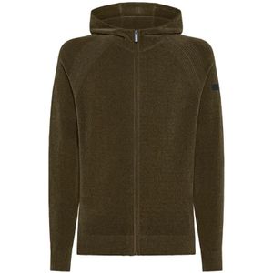 Rrd, Heren, Sweatshirts & Hoodies, Groen, Maat: S Velours,