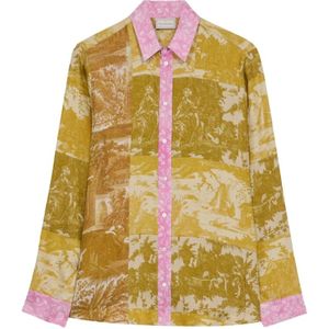 Pierre-Louis Mascia, Dames, Blouses & Shirts, Geel, Maat: M Zijde,