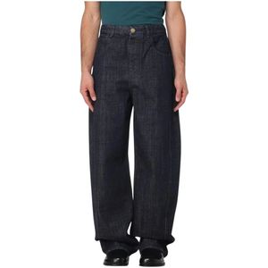 Jacquemus, Heren, Jeans, Blauw, Maat: W33 Denim,