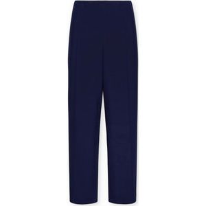 Elena Mirò, Dames, Broeken, Blauw, Maat: 3XL Zijde,