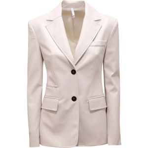 Imperial, Dames, Jassen, Wit, Maat: XS Leer,