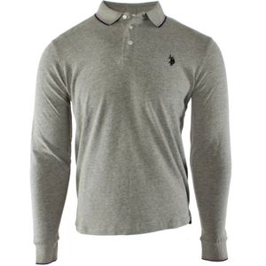 U.S. Polo Assn. - Heren Polo Shirt - Grijs - Katoen
