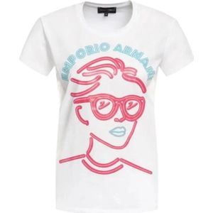 Emporio Armani, Dames, Tops, Wit, Maat: S