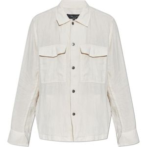 Rag & Bone, Heren, Overhemden, Beige, Maat: S Linnen,