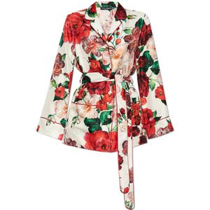 Dolce & Gabbana, Dames, Blouses & Shirts, Rood, Maat: XS Zijde,