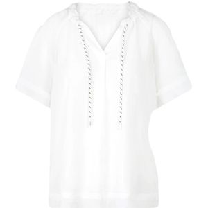 Marc Cain, Dames, Blouses & Shirts, Wit, Maat: L Katoen,